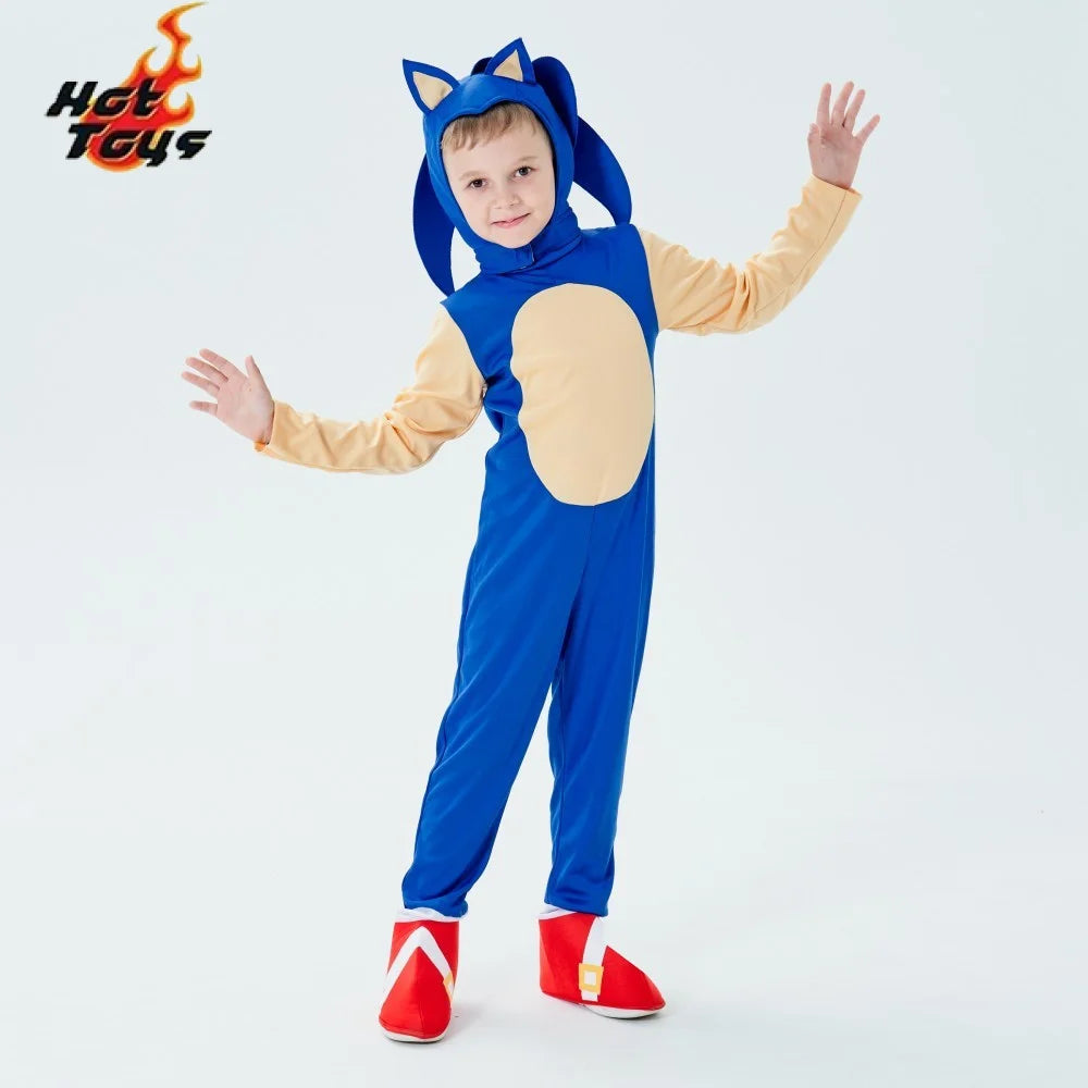 Sonic the Hedgehog-Inspired Costume for Kids | Halloween Bodysuit