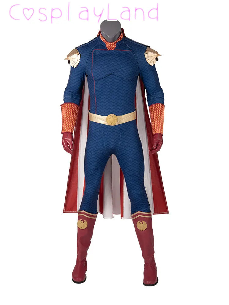The Boys Homelander Cospaly Superhero Costume Adult Halloween Costumes Antony Starr - Boots Only / M