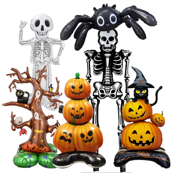 Standing Halloween balloon decor Halloween Pumpkin skeleton skull spider balloon Halloween Party decoration - product image 1