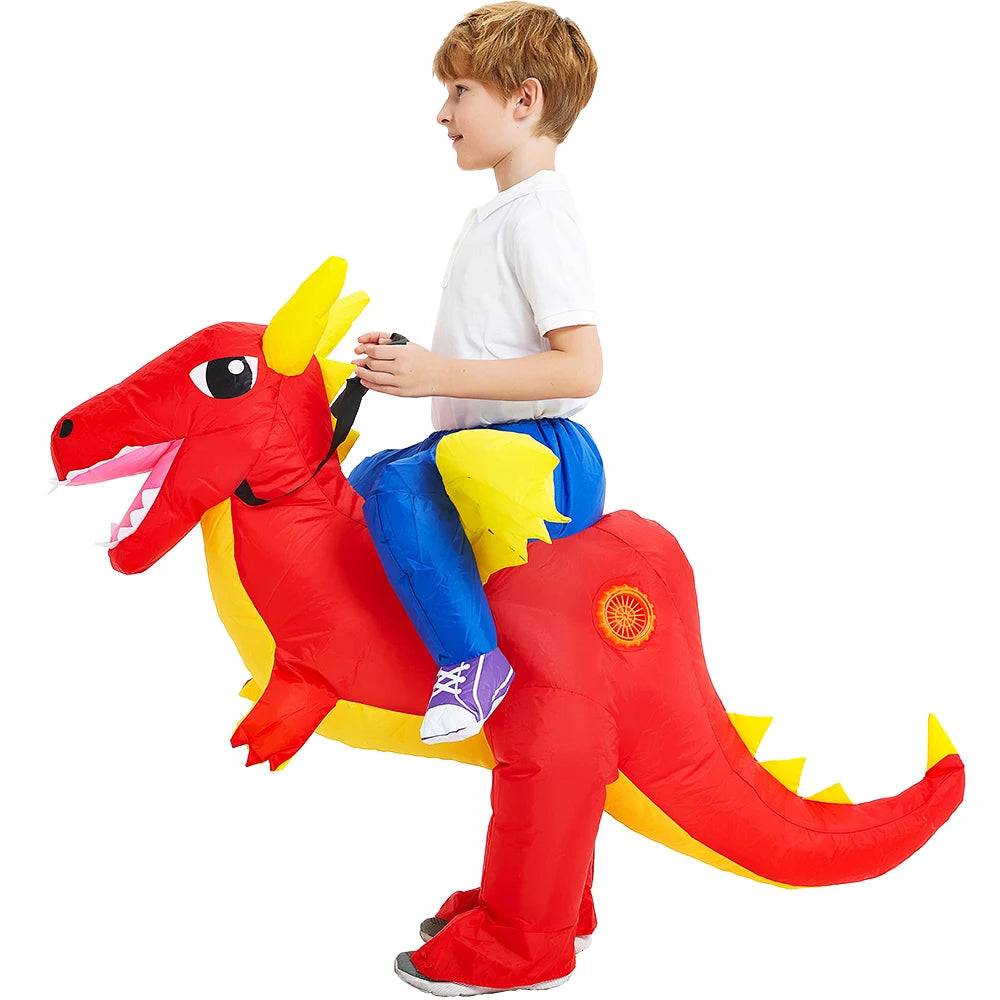 Kids Child Dinosaur Inflatable Costume Anime Costume Costumes Dress Suits for Boys