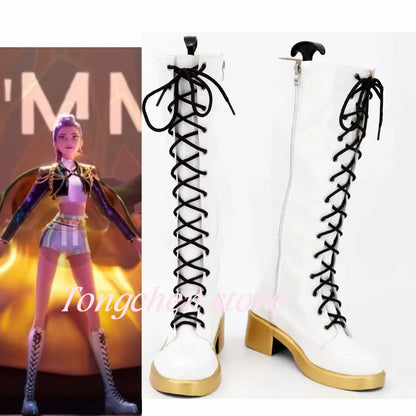 Children Cosplay Performance Costume Shoes K-POP Rumi Group Concert Halloween Mira Zoey Boots Shoes - product image 14