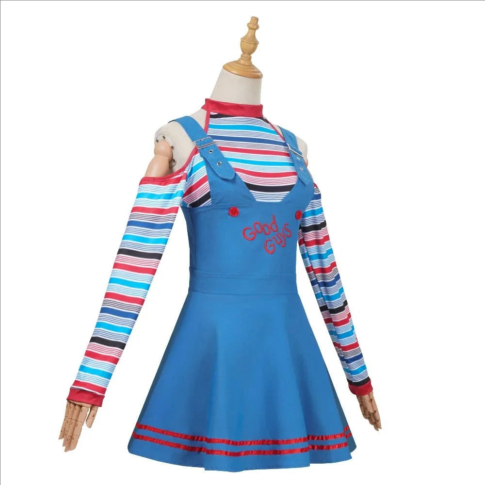 Women Ghost Doll Costume Killer Doll Costumes Outfit Adult Girls Fancy Dresses Horror Ghost - Costume / M