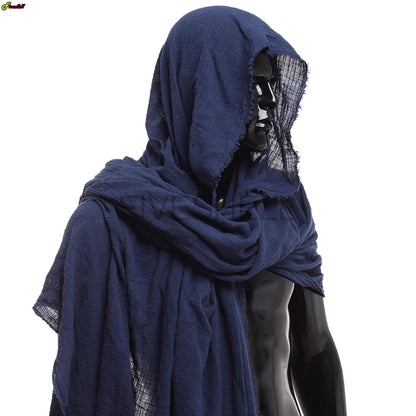 Unisex Halloween Ghost Dementors Costume Gothic Horror Zombie Tattered Hooded Capes Day of - brown cape / One Size