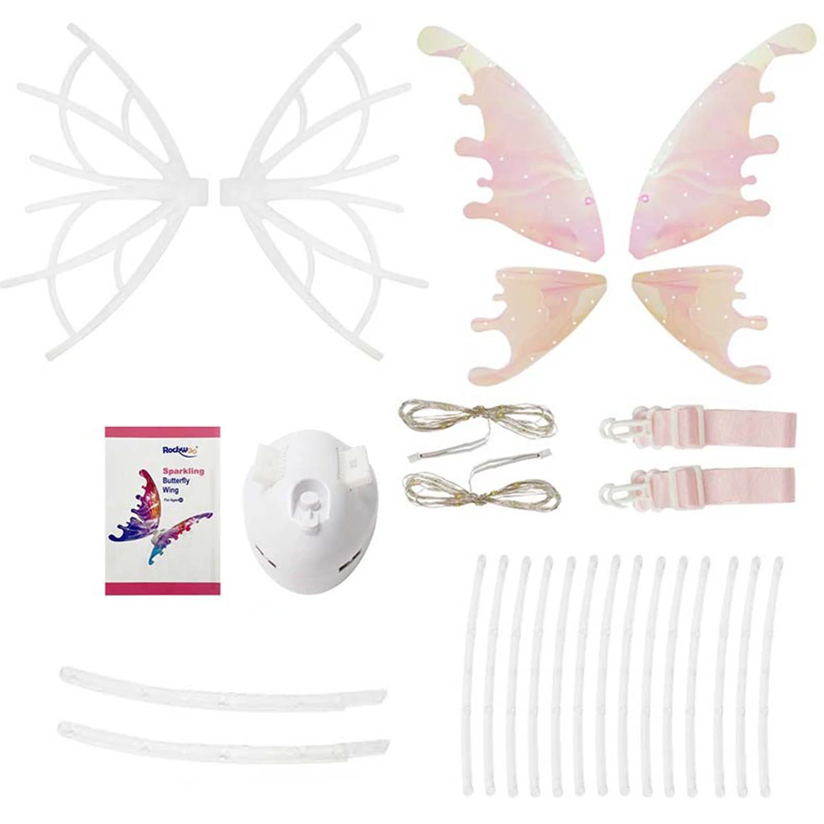 Halloween Children Electric Butterfly Wings Elf Wings Costume Magic Led bats - product image 5