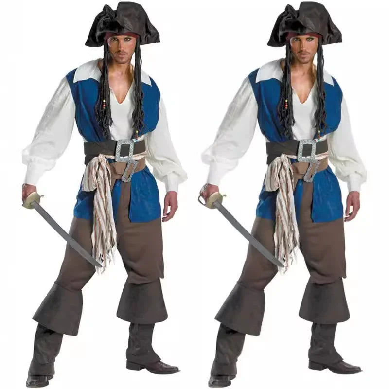 Halloween Pirate Uniforms for Couples Makeup Parties Women's Adult Caribbean Pirate - women / XL