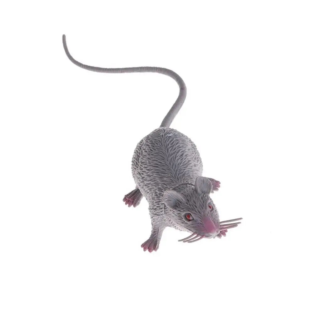 Fake Small Rat Lifelike Mouse Model Prop Scary Trick Prank Toy Horror Halloween Party Decor Practical Jokes Novelty Funny Toys