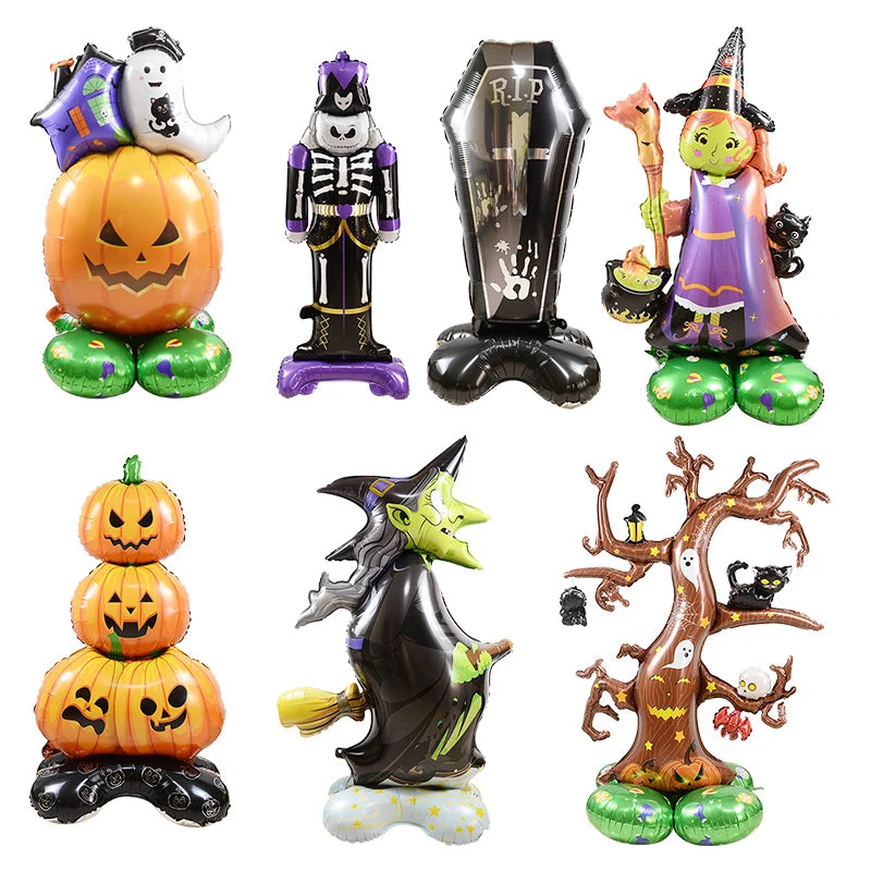 Halloween Pumpkin Balloon Horror Ghost Tree Witch Coffin Aluminum Foil Balloon Halloween Themed Party - product image 1