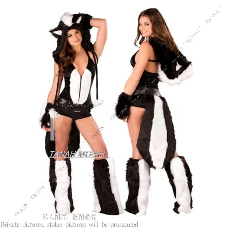 Halloween Party Frog Penguin Panda Cat Fox Monster Dinosaur Pirate Cosplay Costume Jumpsuit Woman Man Party Role Play Bunny Girl