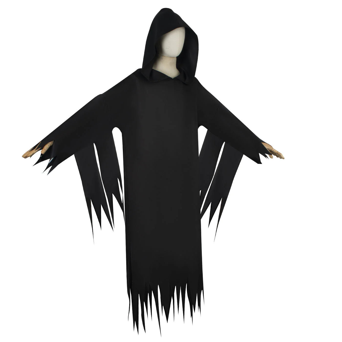 Halloween Cospaly Dress Adult Men Women Demon Scream Ghosts Death Demon Hoodie with Mask - Full Set / L