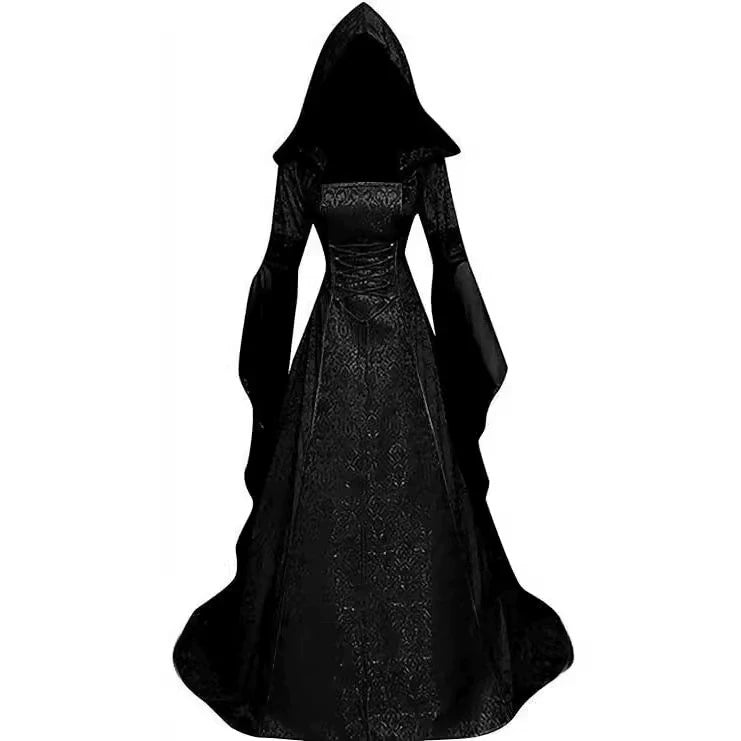 Witch Devil Halloween Costume for Women - Hooded