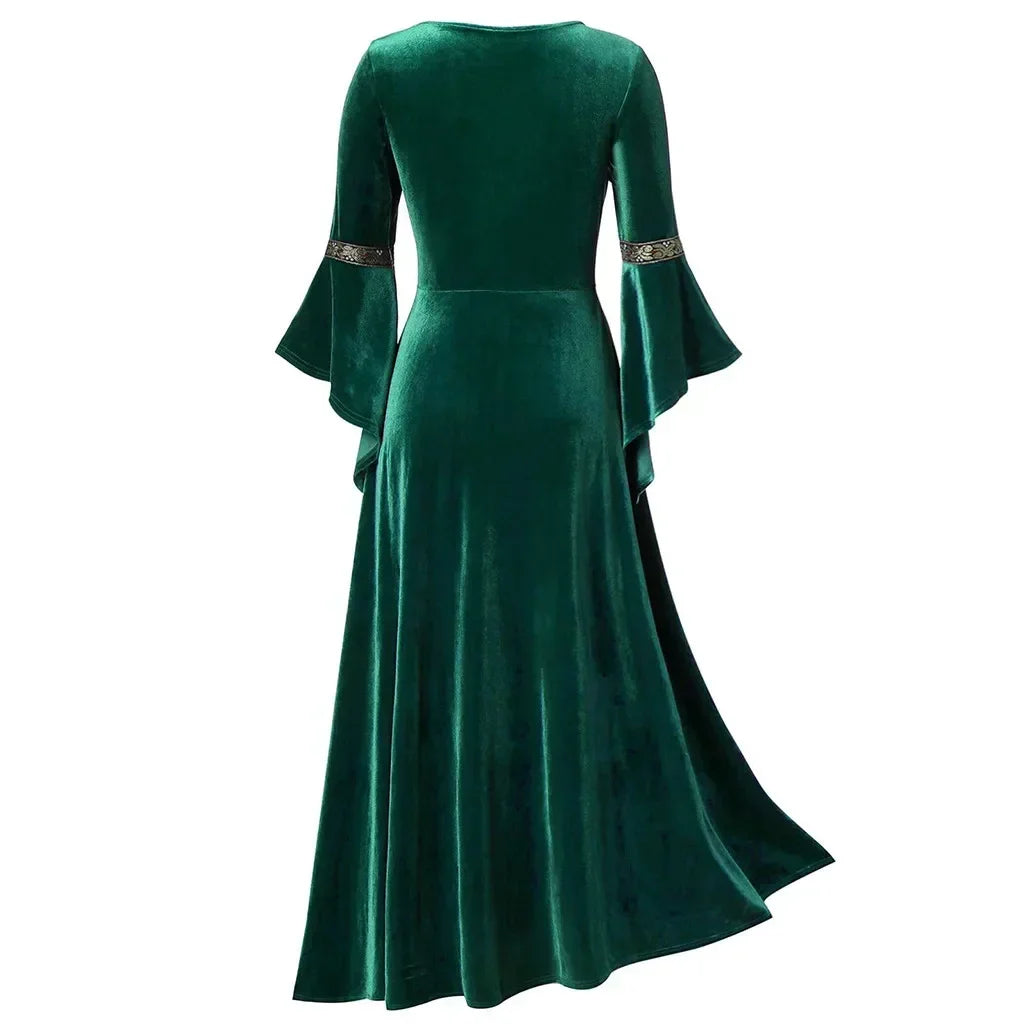Halloween Women Dress Costumes For Women Long Sleeve Medieval Cosplay Vintage Vampire Witch Victorian Gothi - product image 2