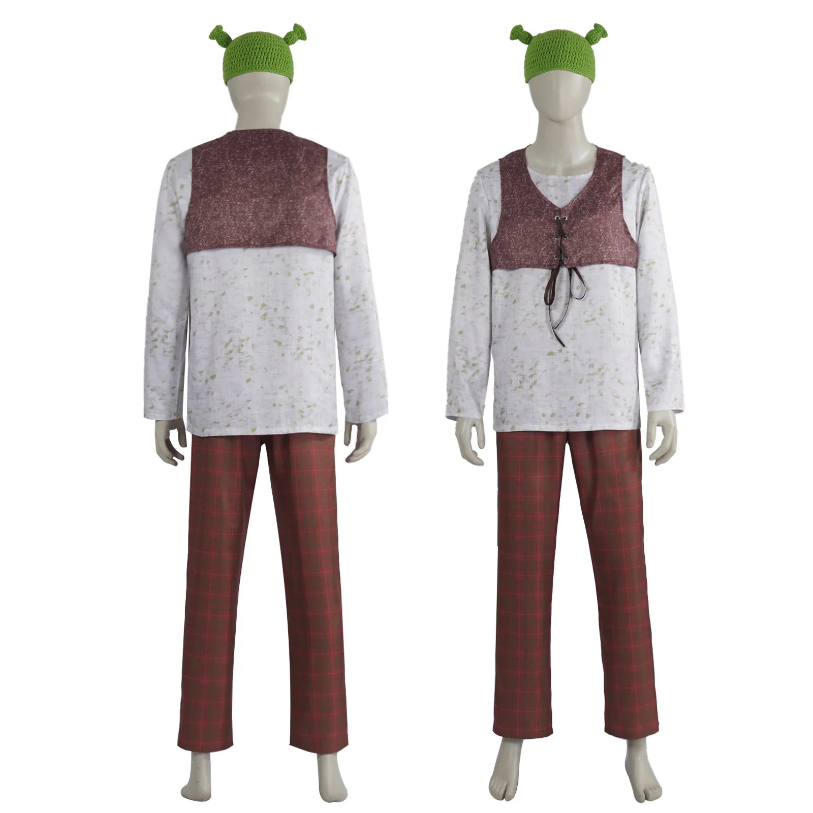 Anime Green Ogre Costume Monster Outfits Man Halloween Disguise Green Ogre Costumes - Green Ogre / L