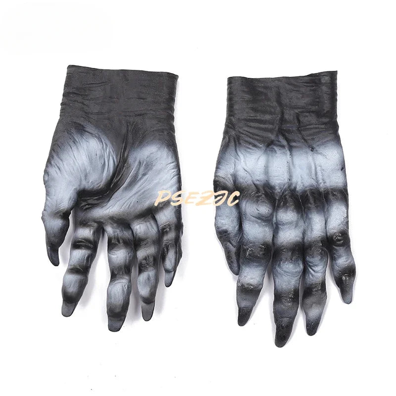 Halloween Makeup Party Props Pranks Terrifying Zombie Blood Gloves Cosplay and Glue Gloves - product image 4