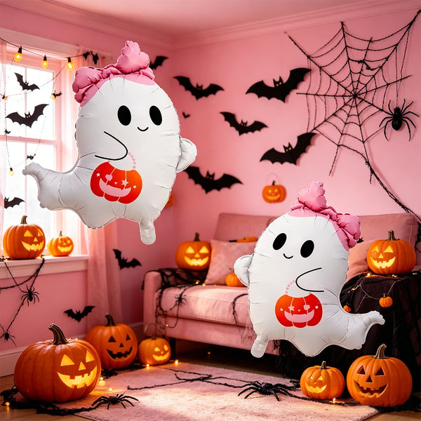 2/4pcs Halloween ghost balloon set, perfect for Halloween decorations, room decor, and spooky-themed - product image 1