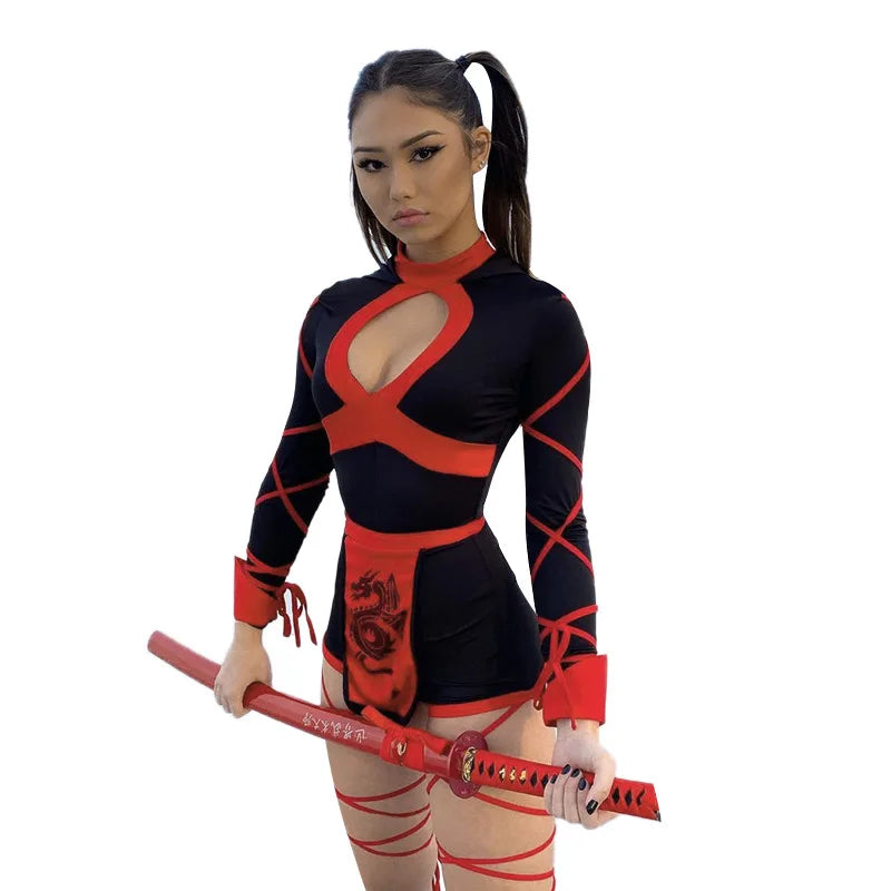 Ninja Cosplay Anime Halloween Costume for Women Adult Cosplay Dragon Ninja Warrior Costume - product image 1