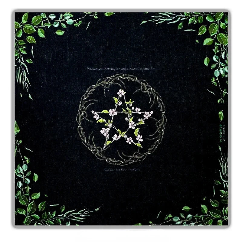 Zodiac Tree of Life Tarot Altar Cloth
