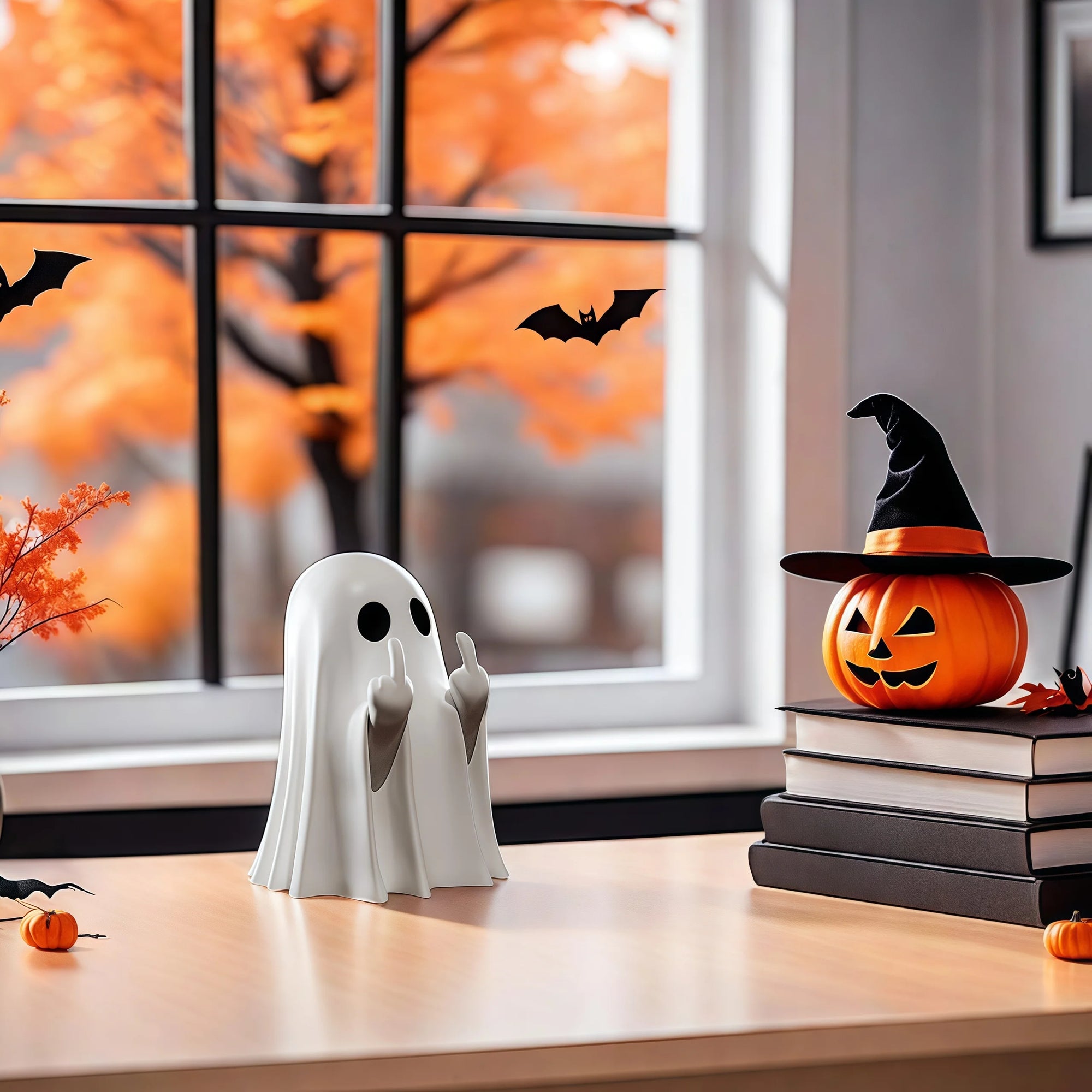 Halloween Refers To Cute Ghost Statues, Halloween Valentine's Day Gifts Home - product image 3