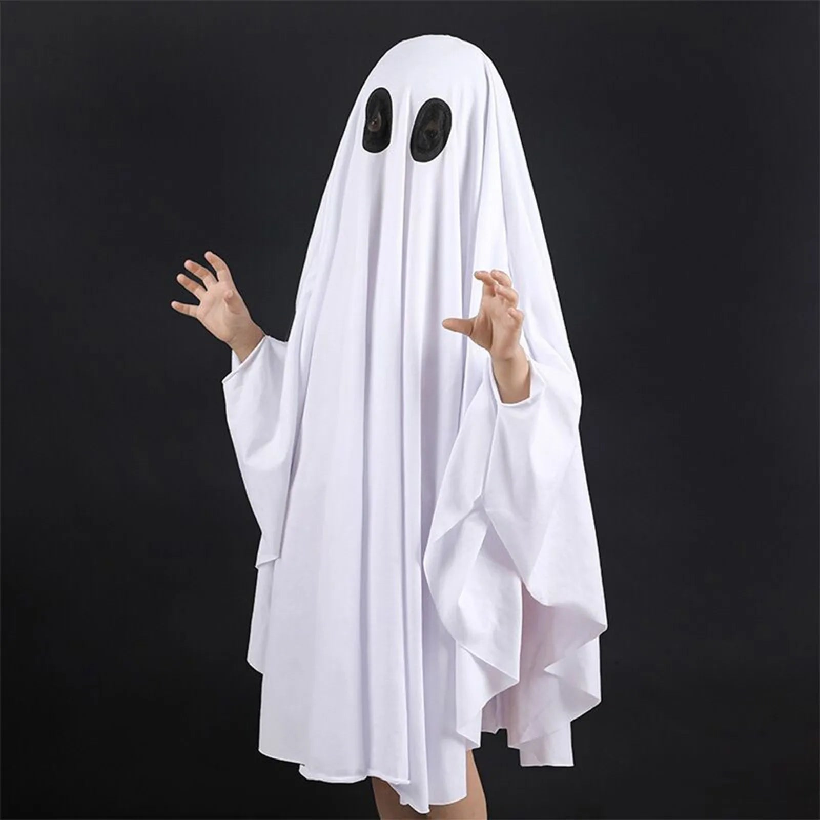 Kids' Anime Cute Horror Cloak Cape No Face Ghost Costume - alternate view 4
