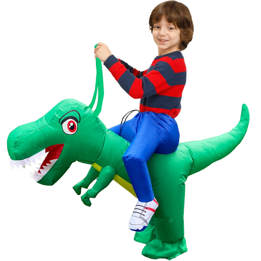 Child Kids Mascot Dinosaur Inflatable Costumes Unicorn Rooster Anime Dress Suits