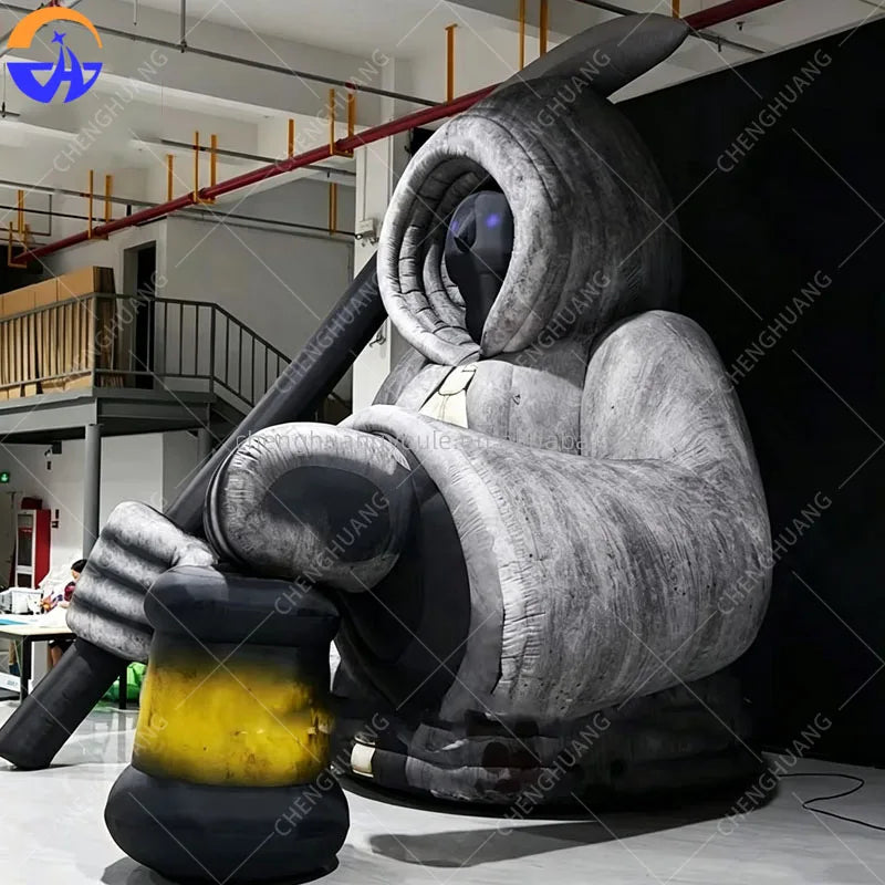 Giant Inflatable LED Death God Model, Halloween Haunted House Nightclub Outdoor CourtyardParty