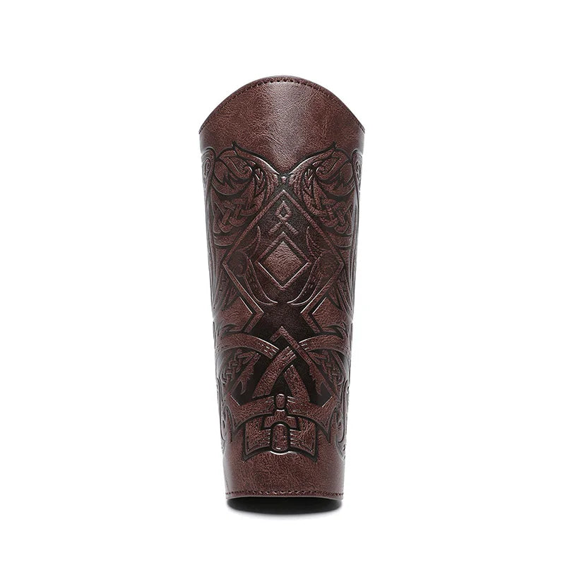 1 Pcs Medieval Gothic Armor Gloves Wide Cuffs Bracers Armor Arm - view 14