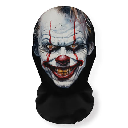 Halloween Skeleton Mask Elastic Mesh Hood Scary Costume Prop Breathable Face Cover Hood - 04