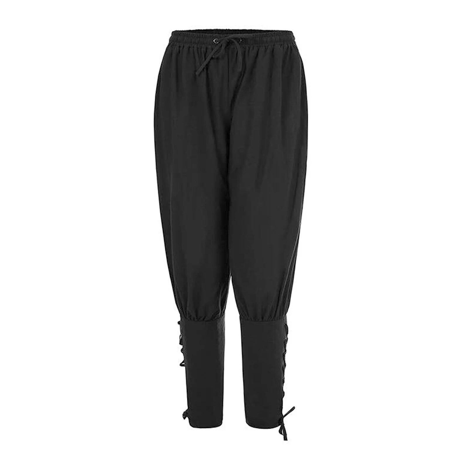 Men's Medieval Renaissance Pirate Shirt Ankle Banded Pants Headband