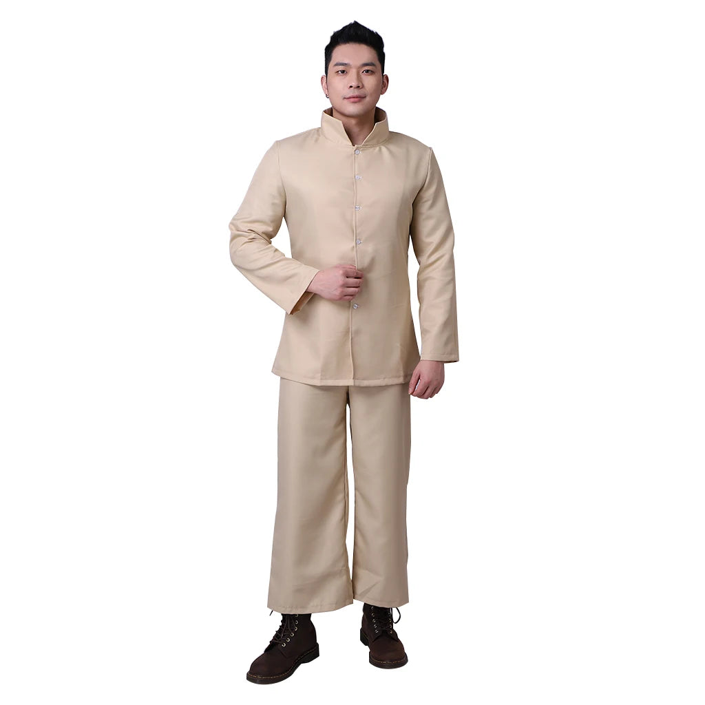 The Last Airbender Costume Cabbage Merchant Costume Adult Men's Green Uniform Suits - View 6
