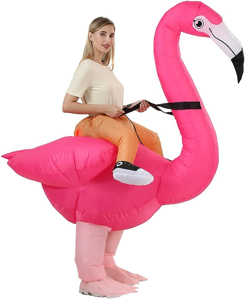 Flamingo Costume for Adults Halloween Inflatable Costume