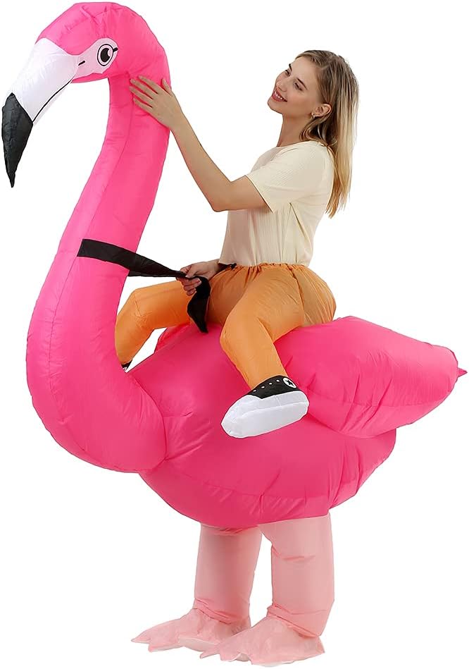 Flamingo Costume for Adults Halloween Inflatable Costume