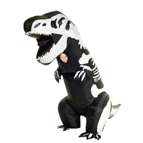 Adult Skeleton T-Rex Inflatable Halloween Costume