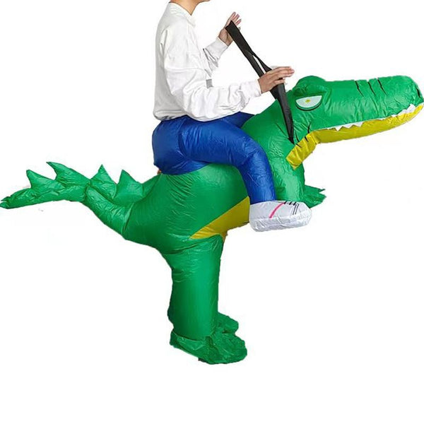 Adult Ride-On Crocodile Inflatable Halloween Costume