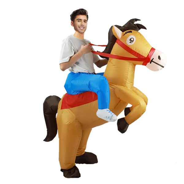 Adult Ride-On Horse Inflatable Halloween Costume