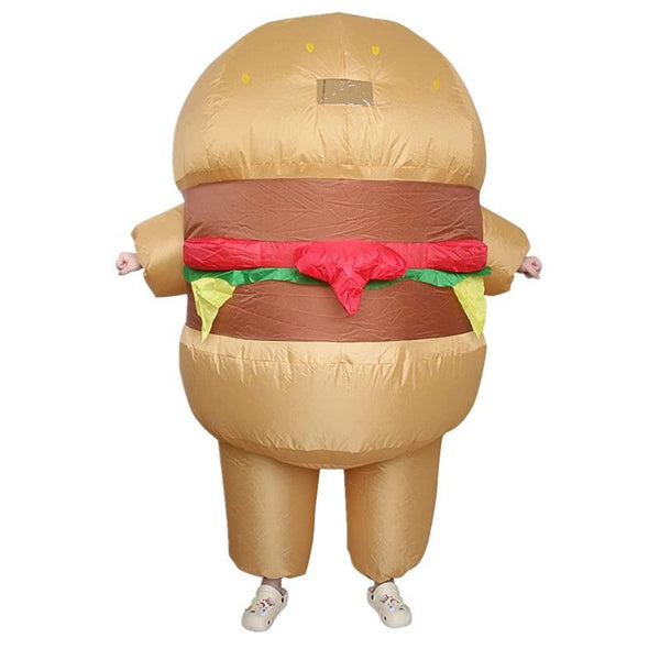 Adult Hamburger Inflatable Halloween Costume