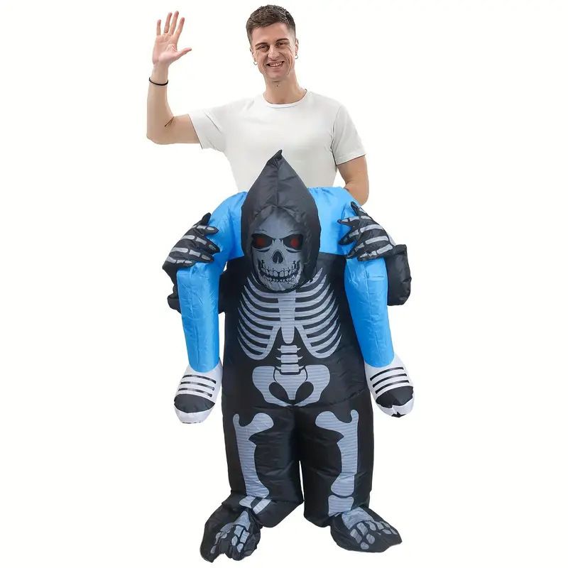 Adult Ride-On Grim Reaper Inflatable Halloween Costume