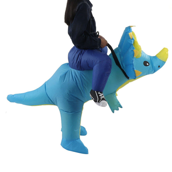 Adult Ride-On Triangle Dinosaur Inflatable Costume