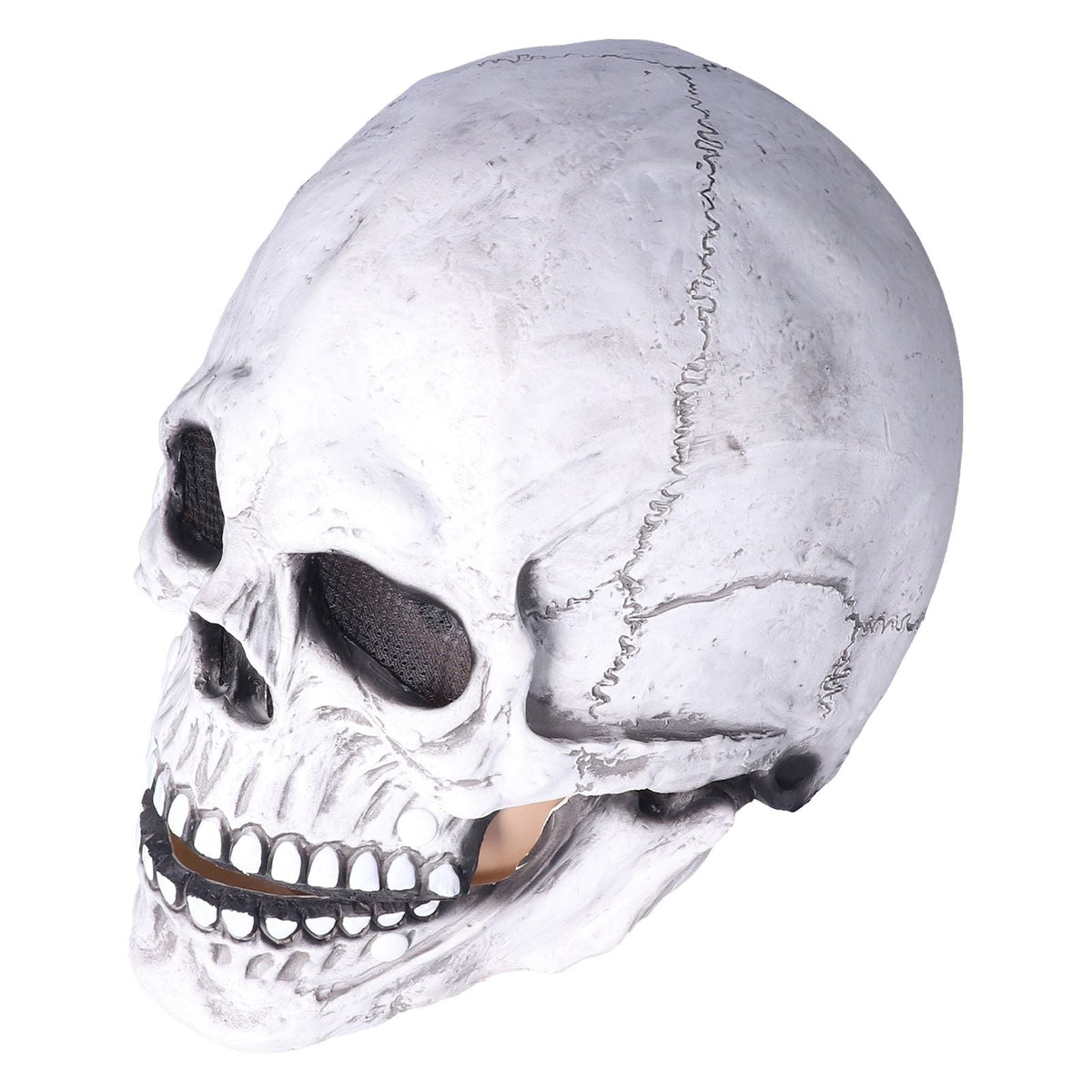 Full-Head Skull Latex Horror Mask - Light Gray - product image 4