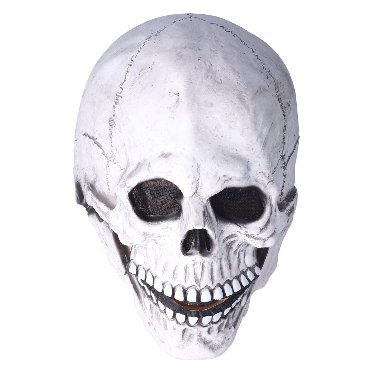 Full-Head Skull Latex Horror Mask - Light Gray - product image 5