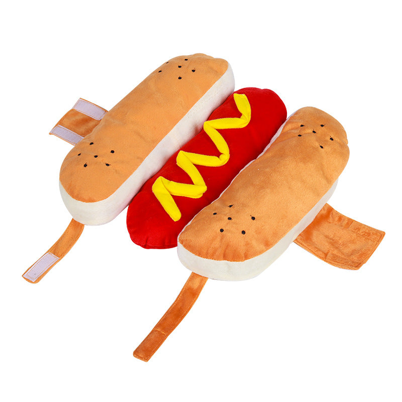 Funny Halloween Costumes for Dogs Puppy Pet Clothing Hot Dog - Discount Halloween City