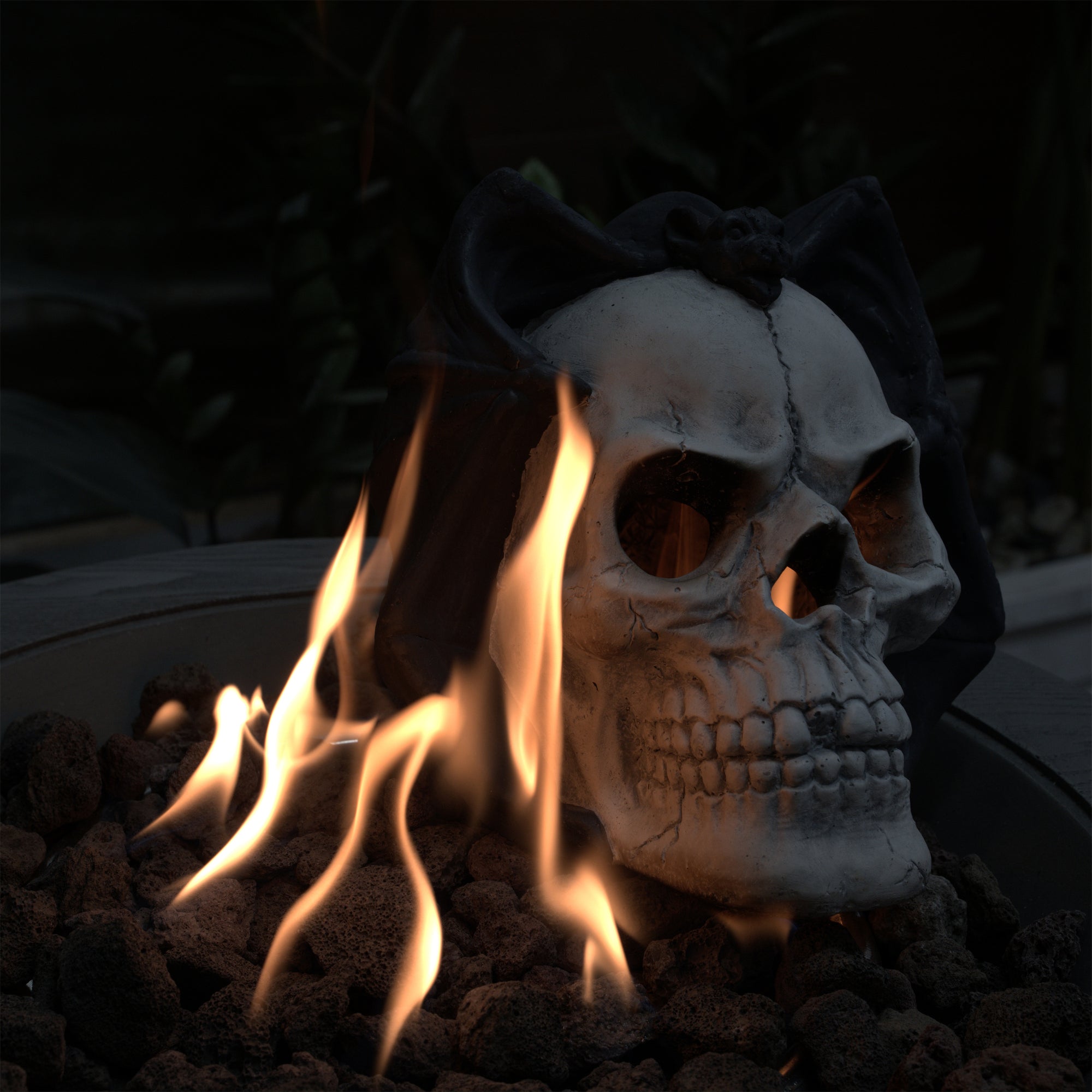 Demon Skull Gas Log for Fire Pit & Fireplace - alternate view 6