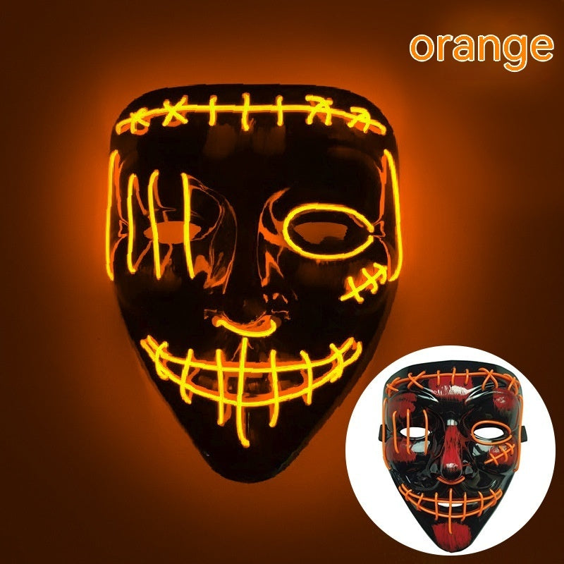 V-shaped Halloween Luminous Mask LED - Discount Halloween City