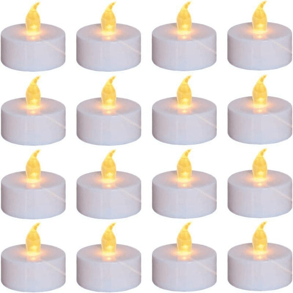 48 Pack Realistic Flickering Tea Lights - Perfect Led