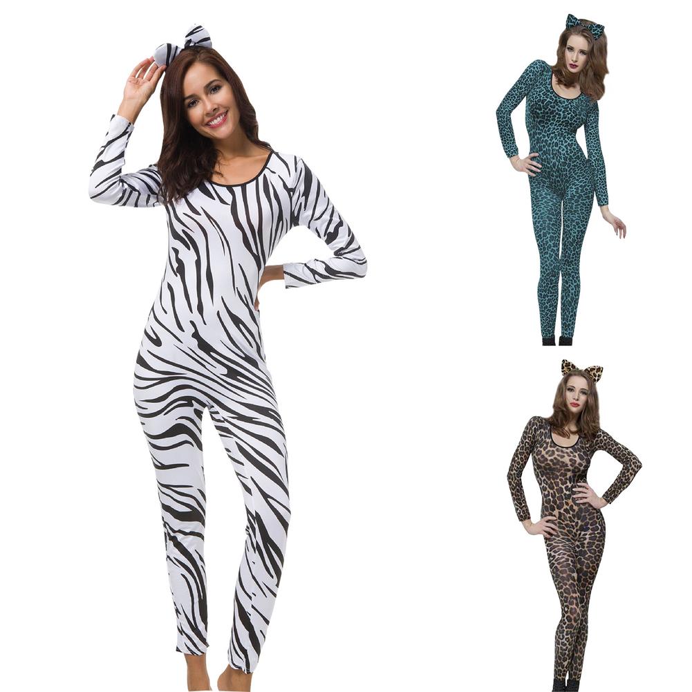 Halloween Costume Leopard Print Animal COSPLAY Nightclub - Discount Halloween City