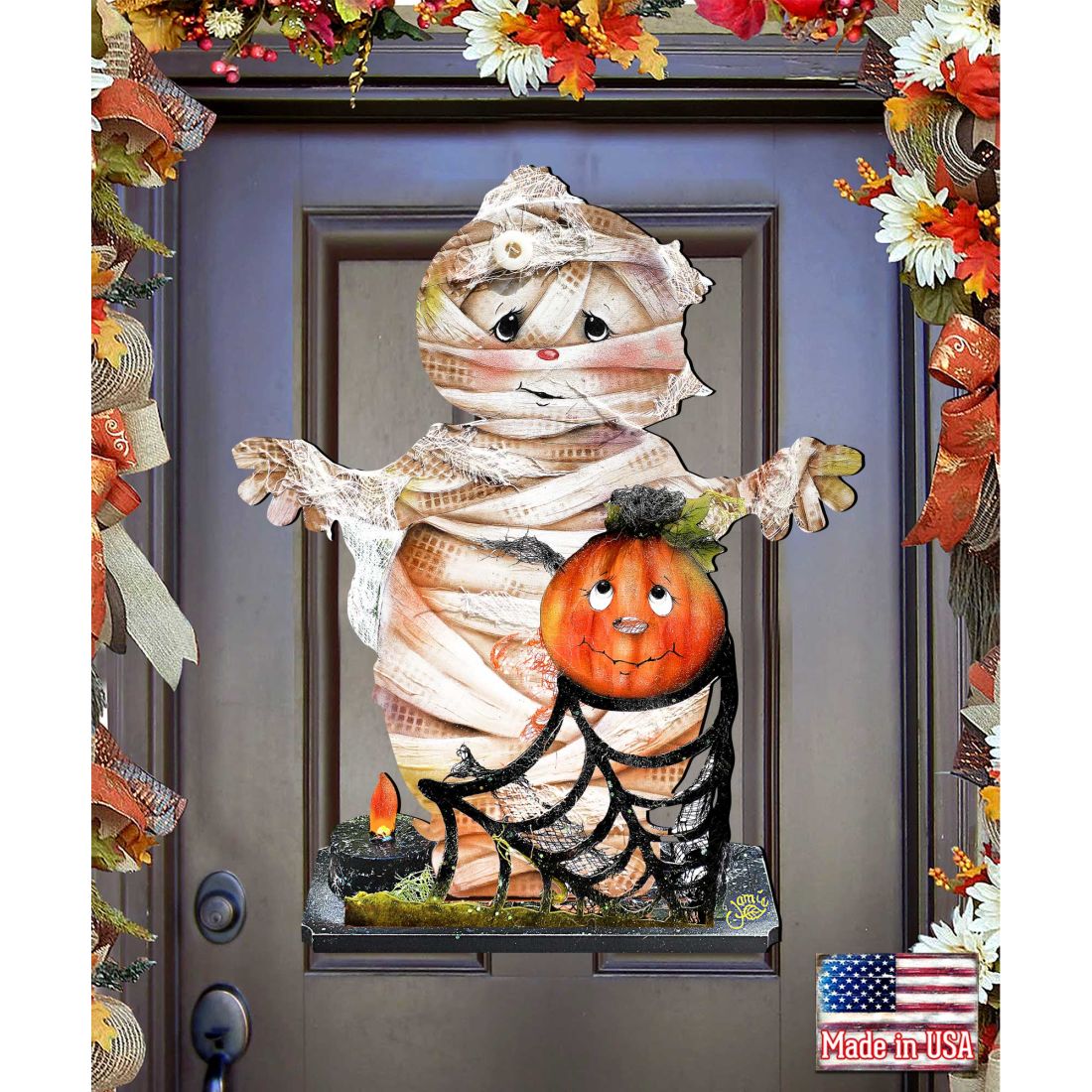Some Mummy Loves You Halloween Door Decor by Jamie Mills-Price - Thanksgiving Halloween Decor - 8457406H