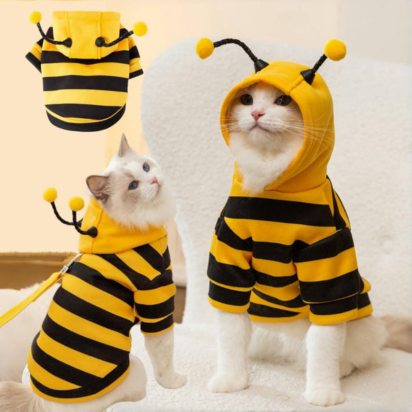 Cute Cat Bee Costume - Pet Halloween Apparel Bumble Bee - Discount Halloween City