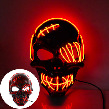 Halloween Scary One-eyed Pirate Mask Cosplay Led Mask Adult - Discount Halloween City