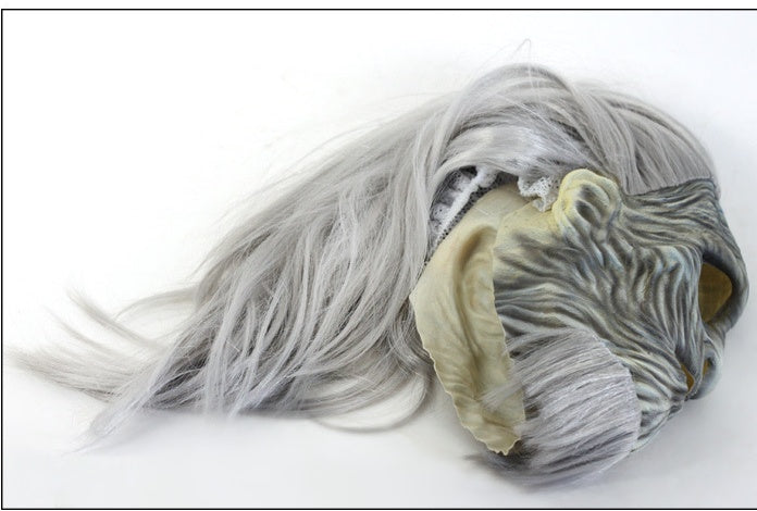 Latex Wig Mask Halloween Horror Headgear - Discount Halloween City