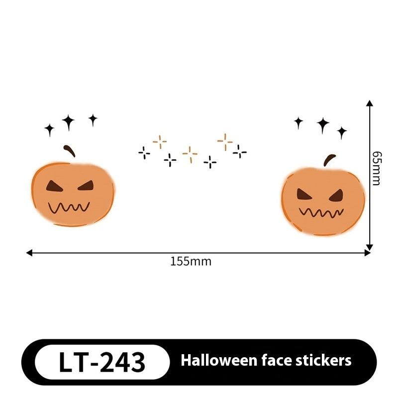 Halloween Makeup Stickers Dress Up Cute Painted - Discount Halloween City