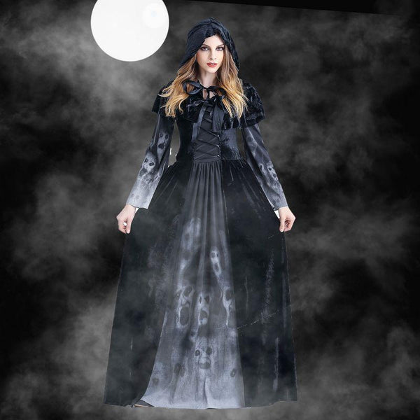 Halloween Women's Medieval Gothic Witch Horned Dark Fairy Queen Horror - Discount Halloween City