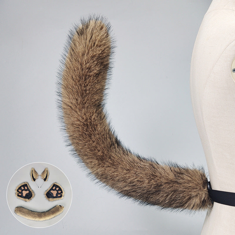 Halloween Masquerade Werewolf Beast Ear Headdress Costume - Discount Halloween City